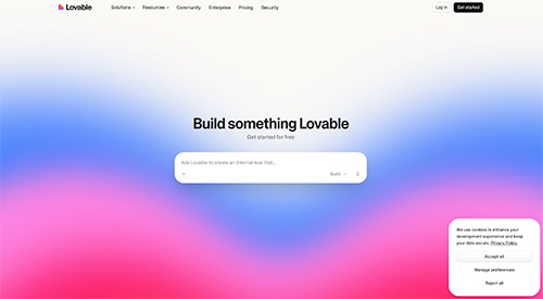 Lovable website screenshot